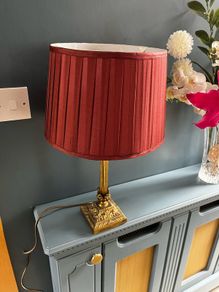 1950's Art Deco Style Brass Table Lamp