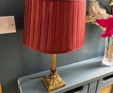 1950's Art Deco Style Brass Table Lamp