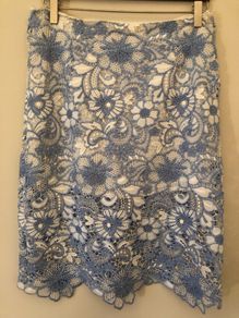 New with tag size 12 blue lace skirt Glamorous