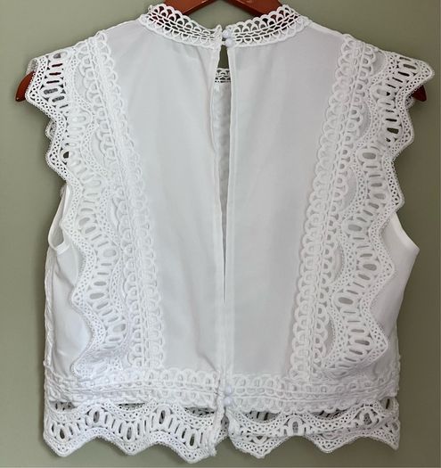 Ladies Cream Top by Shein