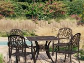 5 Piece Bistro Set Cast Aluminium Bronze
