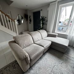 Natuzzi 3-seater sofa L shape with extendable seat