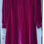Magenta velvet Kitri Dress Image 3