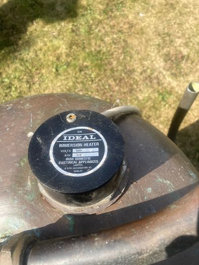 Vintage 70's Bare Copper Cylinder Prop