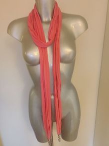 Pink scarf with lovely details Postage included