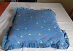 Blue Square Cushion for Sale