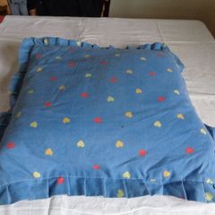 Blue Square Cushion for Sale