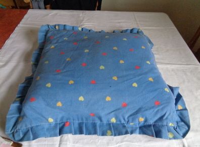 Blue Square Cushion for Sale