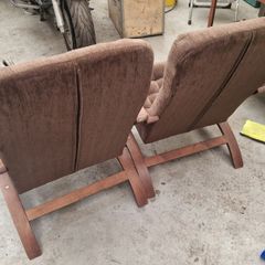 Two Bentwood lounge chair
