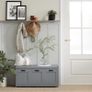 Elegant  Storage Bench & Shoe Cabinet Grey Image 4