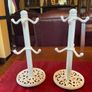Kitchen Craft Traditional style cast iron  cream mug tree stand . Height is 35.5 cm. 2 available .Pricing them individually and can sell individually Image 2