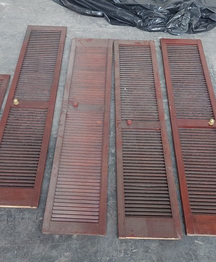 louvered cabinet doors