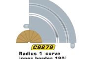 Scalextric C8279: New Radius 1 Inner Border   ( r1 )