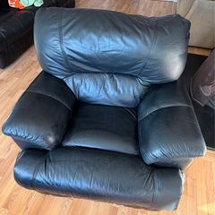 Leather reclining chair