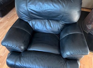 Leather reclining chair