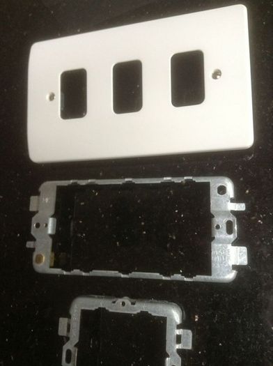 MK 3gang grid and plate, 3G grid and 2G grid