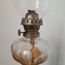 Antique Swirl Glass Oil Lamp Image 6