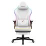 Huzaro Force 4.6 White Mesh RGB Smart Gaming Chair with Footrest - Bluetooth App & Remote Control Image 5