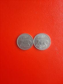 2 Irish 5p   1985 and 1986