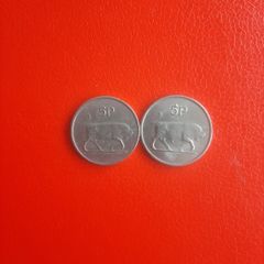 2 Irish 5p   1985 and 1986