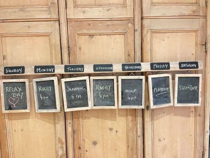 Blackboard Wall Calender organiser