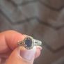 Sapphire Engagement ring and wedding band Image 6