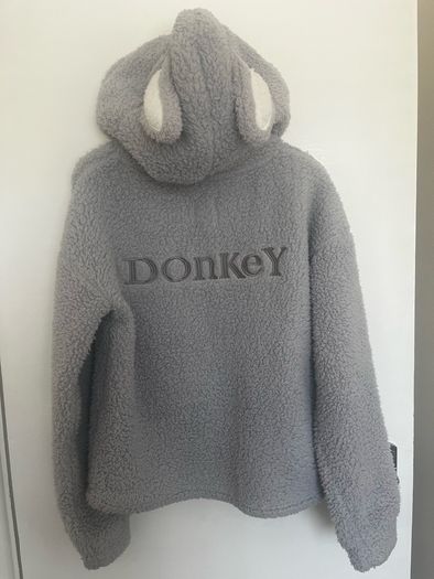 Primark Shrek Donkey Grey Fleece Hoodie (Size XS UK 6/8)