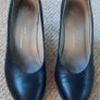 Ecco Navy Heels Size 5 Image 2