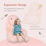 Kids Sofa Chair Children Plush Armchair Stuffed Cute Rabbit Toy Support Seat Learning Baby Nest Sleeping Cushion Bed Soft Snuggle Furniture 60 x 50 x 59cm Pink Image 5