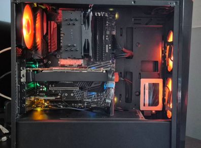 Core i7 8700K 6 Core 12 Thread Processor, 32GB DDR4 Corsair Vengence LPX Ram, 512GB Intel NVME M.2 SSD Drive, Palit Dual GeForce GTX 1070 8GB GDDR5 GPU
