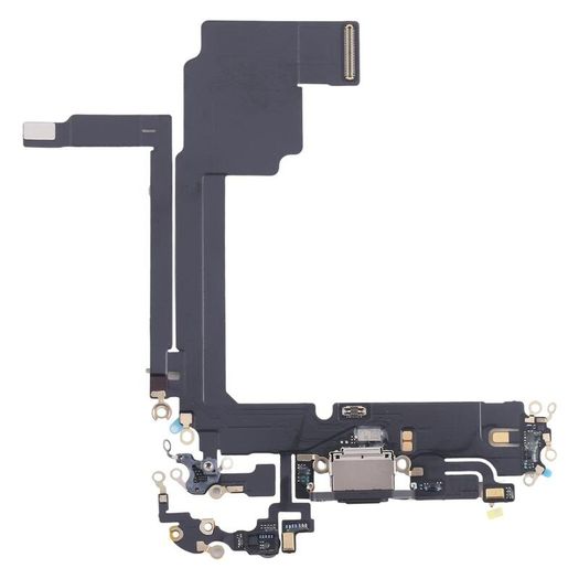 For Apple iPhone 15 Pro Max Charging Port Flex Cable Replacement - Black