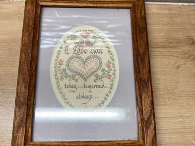 Calligraphy Picture I Love You Today Tomorrow Always For Sale in ...