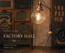 Vintage Industrial Tripod Table Lamp Factory Style