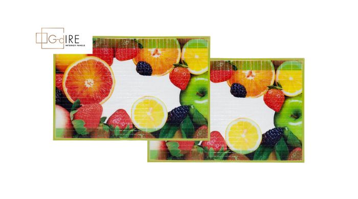 Decorative PVC Fruit Wall Panels 3 Pack (922x645)