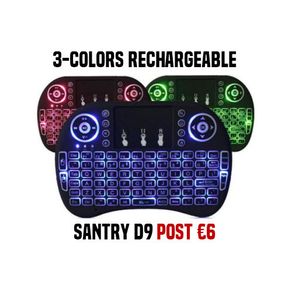 Mini Wireless Backlit Keyboard Mouse Remote for TV Box PC Computer