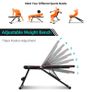 _Bench Abdominal Foldable Bodybuilding Bench Dumbbells Incline Decline Flat Weight Lifting Fitness Equipment Gym Image 2