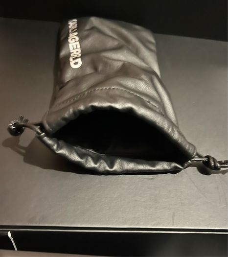 Karl lagerfeld leather sunglasses case bag