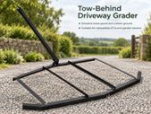 6ft Tow Behind Drag Harrow for ATV Tractor and Driveway Levelling