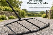 6ft Tow Behind Drag Harrow for ATV Tractor and Driveway Levelling