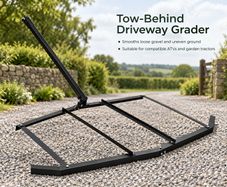 6ft Tow Behind Drag Harrow for ATV Tractor and Driveway Levelling