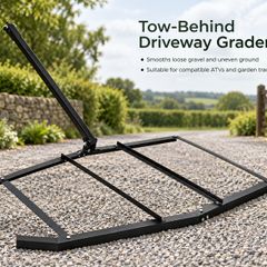 6ft Tow Behind Drag Harrow for ATV Tractor and Driveway Levelling