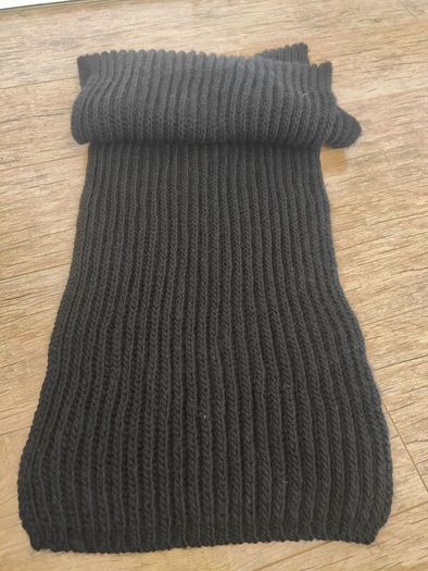 Medicine Black Knit Snood & Long Ribbed Scarf Set (One Size)