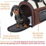 Pet Carrier, Airline Approved Dog Carrier, Small Medium Cat Carrier, Portable Breathable Pet Travel Carrier, Collapsible Soft-Sided Mesh Puppy Carrier for Small Medium Dogs (MULTIPLE COLOURS/SIZES) Image 9