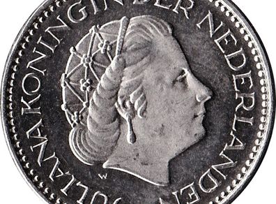 1G 1 Gulden - Juliana, Netherlands 1972