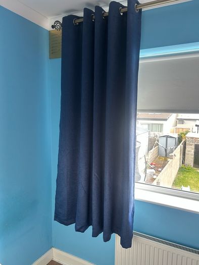 Navy Curtains