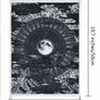 (Pack of 2) Moon and Star Tapestry Ocean Wave Black and White Tapestry Wall Hanging for Room (35 x 50cm) Image 7