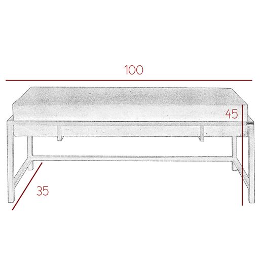 Lexi Modern Glam Upholstered Bench