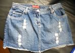 Denim mini skirt size S