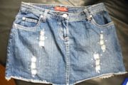 Denim mini skirt size S