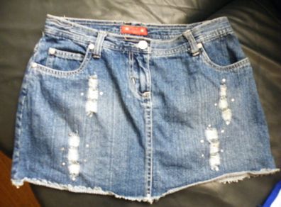 Denim mini skirt size S